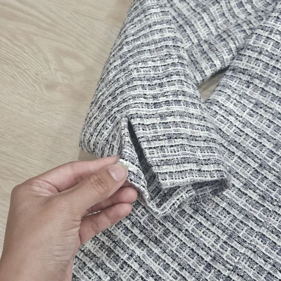 Kasper Women's Gray And White Blazer Jacket Size 16 Tweed - Picture 6 of 8